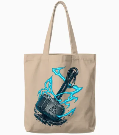 Wikinger Thors Hammer - Nordic Berserker Mjolnir Mythologie Tote Bags - Natural