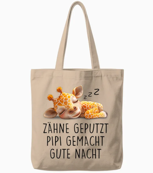Teeth, Pippi Made Good Night, Nightdress, Pyjamas, T-Shirt, White Tote Bags in Natural