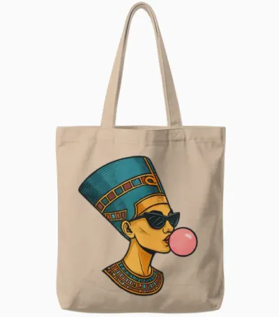 Nefertiti – Ancient Royalty with a Modern Attitude Tote Bags - Natural