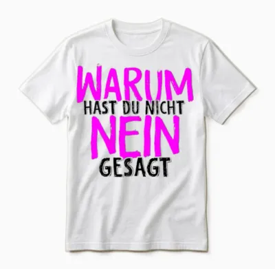 Warum Hast Du Nicht Nein Gesagt - Schlager Fans Antrag Jga Unisex T-Shirt - White