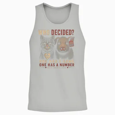 Végétalien Spécialisme Véganisme Droits Des Animaux Libération Animale Vegan Unisex Tank Top - Ash
