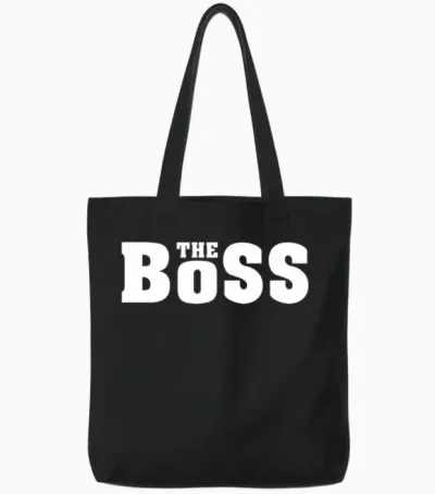 The Boss Funny Tote Bags - Black