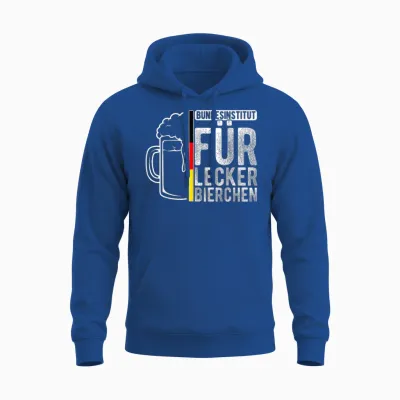 Bundesinstitut Für Lecker Bierchen Bierkrug Grafik Unisex Hoodie - Royal