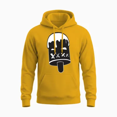 Mean Ice Cream Unisex Hoodie - Gold