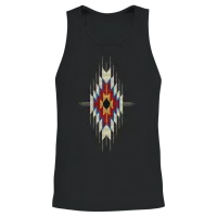 Native American Sunburst Unisex Tank Top - Black – 2