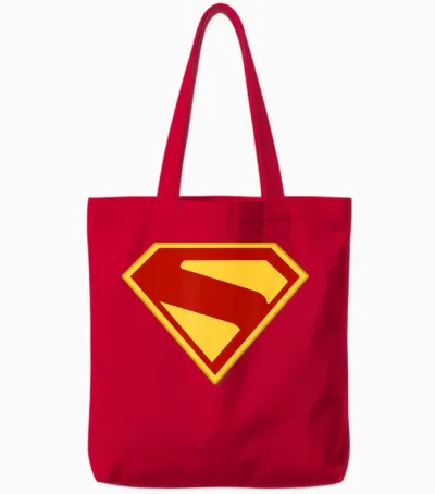Superman (2025 Movie) S-Shield Tote Bags - Red