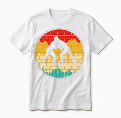 Wrestling Retro Unisex T-Shirt - White