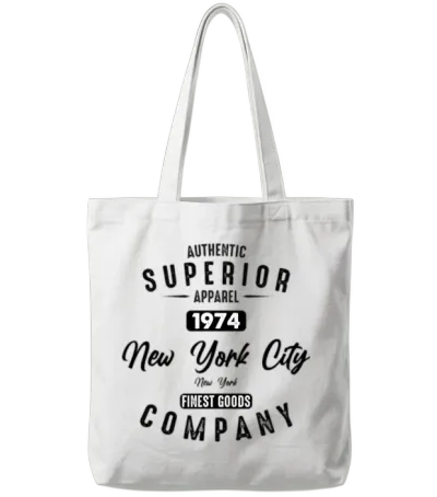 New York City Born in 1974 Vintage Birthday Tote Bags - White