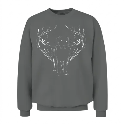 Labrador Retriever Dogs Dog Unisex Sweatshirt - Graphite Heather
