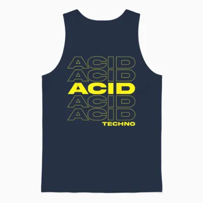 Acid Techno T-Shirt We Love 303 Unisex Tank Top - Navy