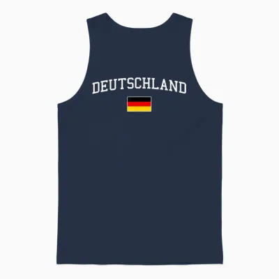 Deutschlandflagge Herren Damen Kinder Deutschland Unisex Tank Top - Navy