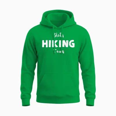 Sloth Hiking Team - Camping Unisex Hoodie - Irish Green