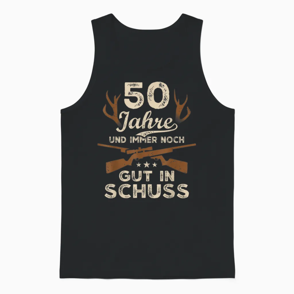 50 Jahre Jäger 50. Geburtstag Jagd Unisex Tank Top in Black