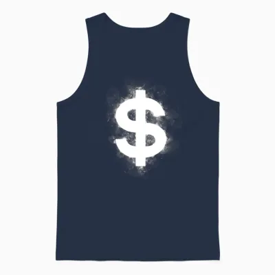 Dollar Unisex Tank Top - Navy