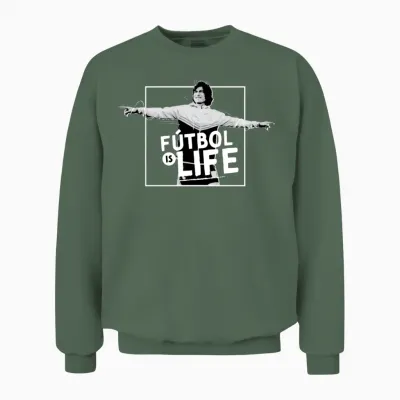 Ted Lasso Fútbol Is Life with Dani Rojas Unisex Sweatshirt - Military Green