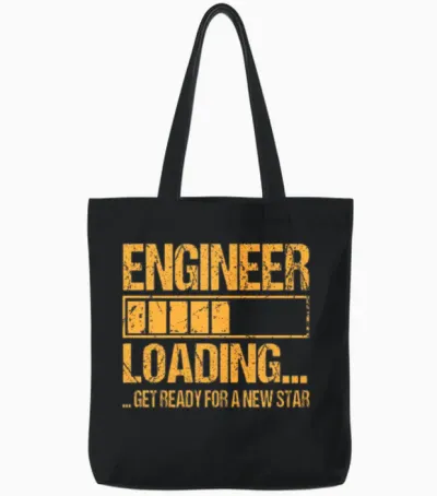 Engineer Loading Engineer Gift Tote Bags - Black