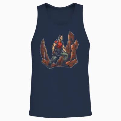 Hiking Hike Cool Unisex Tank Top - Navy