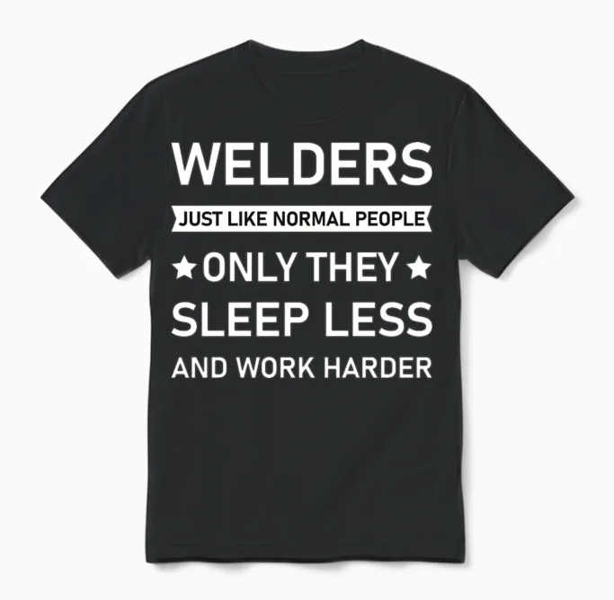Welder Operator Welding Coded Welder Unisex T-Shirt in Black