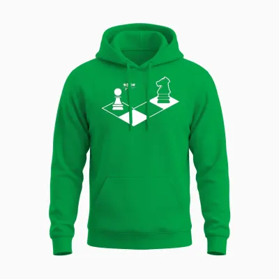 Retro Chess Unisex Hoodie - Irish Green