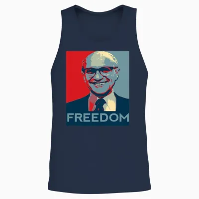 Milton Friedman Unisex Tank Top - Navy