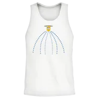 Operating Fire Sprinkler Unisex Tank Top - White – 2