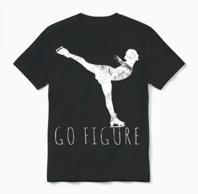 Figure Skating Figure Unisex T-Shirt - Black