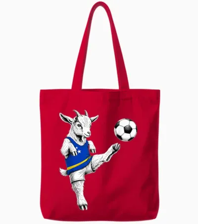 Curacaoan Football Player Curaçao Lustiger Fußball Tote Bags - Red