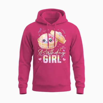 Happy Birthday Girl Kawaii Dumpling Anime Birthday Party Unisex Hoodie - Heliconia