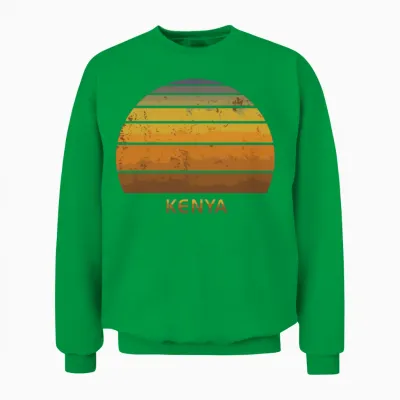 Retro Kenya Unisex Sweatshirt - Irish Green