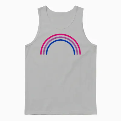 Bisexual Rainbow Bisexuell Regenbogen Subtle Bi Pride Unisex Tank Top - Ash
