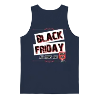 Funny Black Friday Sold Out Unisex Tank Top - Navy – 1