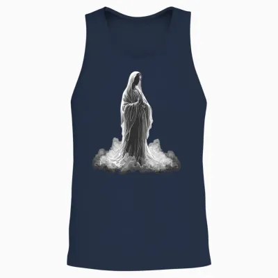 The Blessed Virgin Mary Unisex Tank Top - Navy