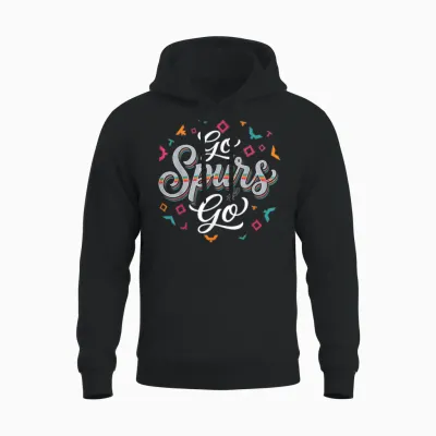 Go Spurs Go Basketball Season Game Day Basketball Fan Unisex Hoodie - Black