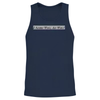 Unique I Love You Unisex Tank Top - Navy – 2