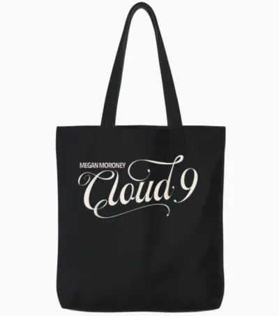 Megan Moroney Cloud 9 Window Portrait Tote Bags - Black