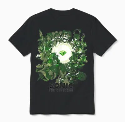 Sonic the Hedgehog - Guardians of the Emerald Unisex T-Shirt - Black