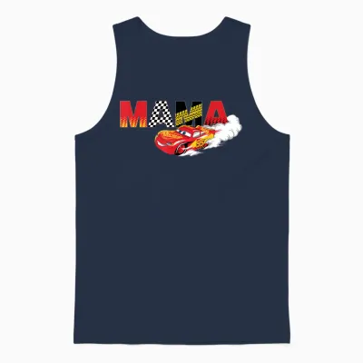 Disney & Pixar's Cars Mama Birthday Gift Mother's Day Unisex Tank Top - Navy