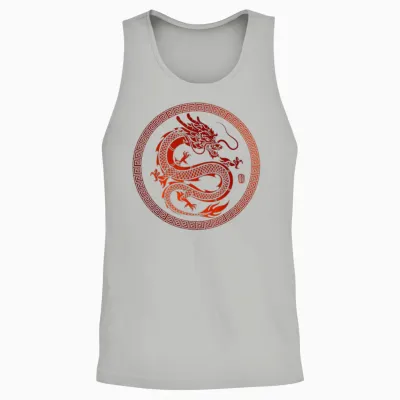 Chinesischer Drache Unisex Tank Top - Ash