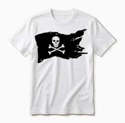 Pirate Unisex T-Shirt - White