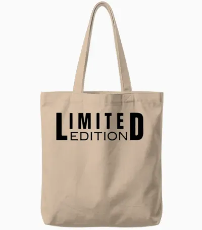 Limited Edition Bold Statement Tote Bags - Natural