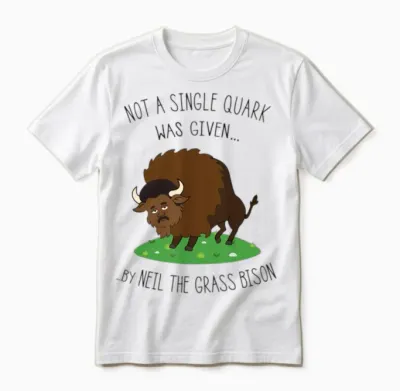 Neil Degrasse Tyson Bison Unisex T-Shirt - White