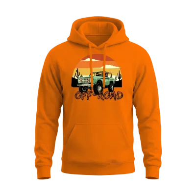 Retro Garage Classic Style Unisex Hoodie - Safety Orange