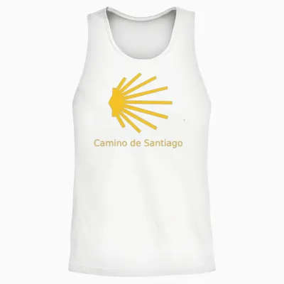 Camino De Santiago Unisex Tank Top - White