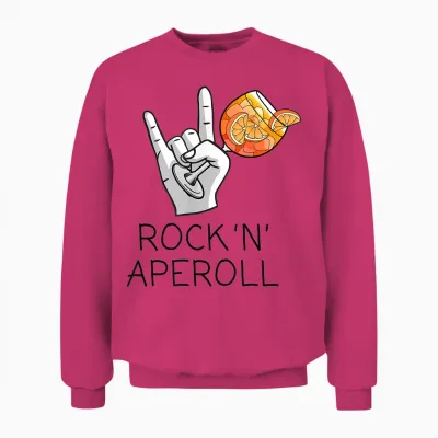 Rock 'n' Aperoll I Aperoller Aperollin Splash Club Jga Fun T-Shirt, White Unisex Sweatshirt - Heliconia