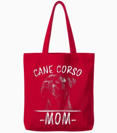 Cane Corso Mom Canne Pour Chien Tote Bags - Red