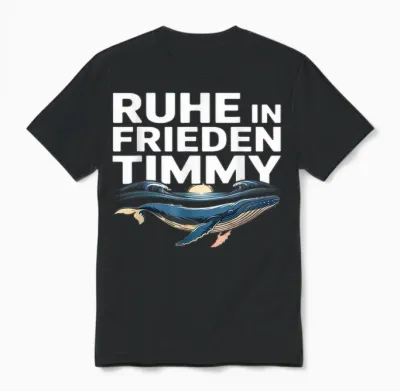 Ruhe in Frieden Timmy Timmy Hope Der Buckelwal Unisex T-Shirt - Black