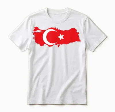 Türkei T-Shirt Türkei Flagge Unisex T-Shirt - White