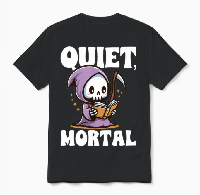 Quiet Mortal Unisex T-Shirt in Black