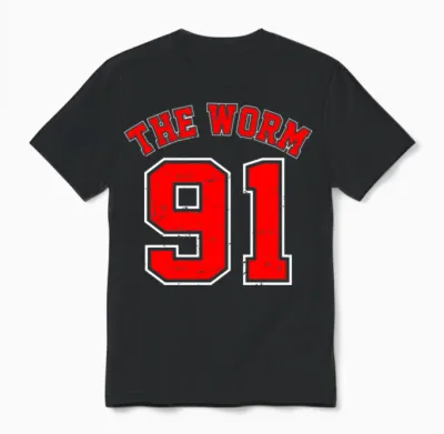 The Worm Dennis Rodman Unisex T-Shirt - Black
