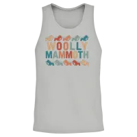 Retro Mammoth Lover Unisex Tank Top - Ash – 2